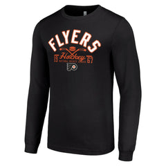 NHL Philadelphia Flyers Starter Puck Long Sleeve T-Shirt - Black