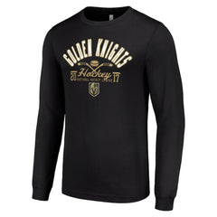 NHL Vegas Golden Knights Starter Puck Long Sleeve T-Shirt - Black