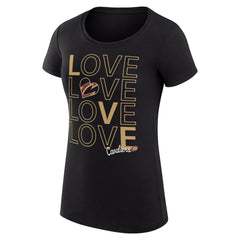 Cleveland Cavaliers G-III 4Her by Carl Banks Women's Super-Slim Fit Lightweight Basketball Love T-Shirt Black