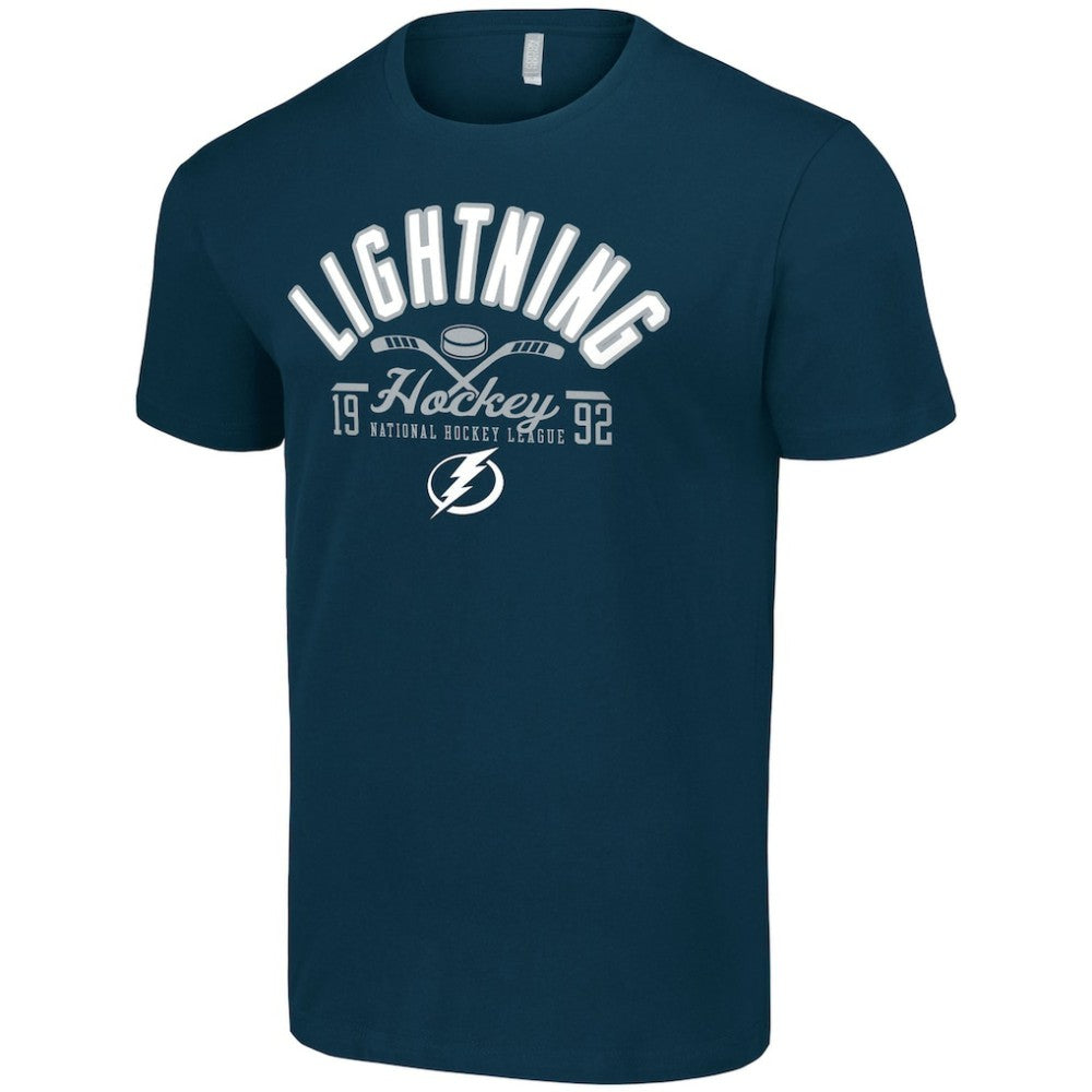 NHL Tampa Bay Lightning Starter Half Puck T-Shirt - Navy