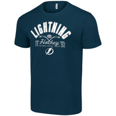 NHL Tampa Bay Lightning Starter Half Puck T-Shirt - Navy