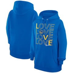 Golden State Warriors G-III 4Her by Carl Banks Women's Basketball Love Fleece Pullover Hoodie Royal
