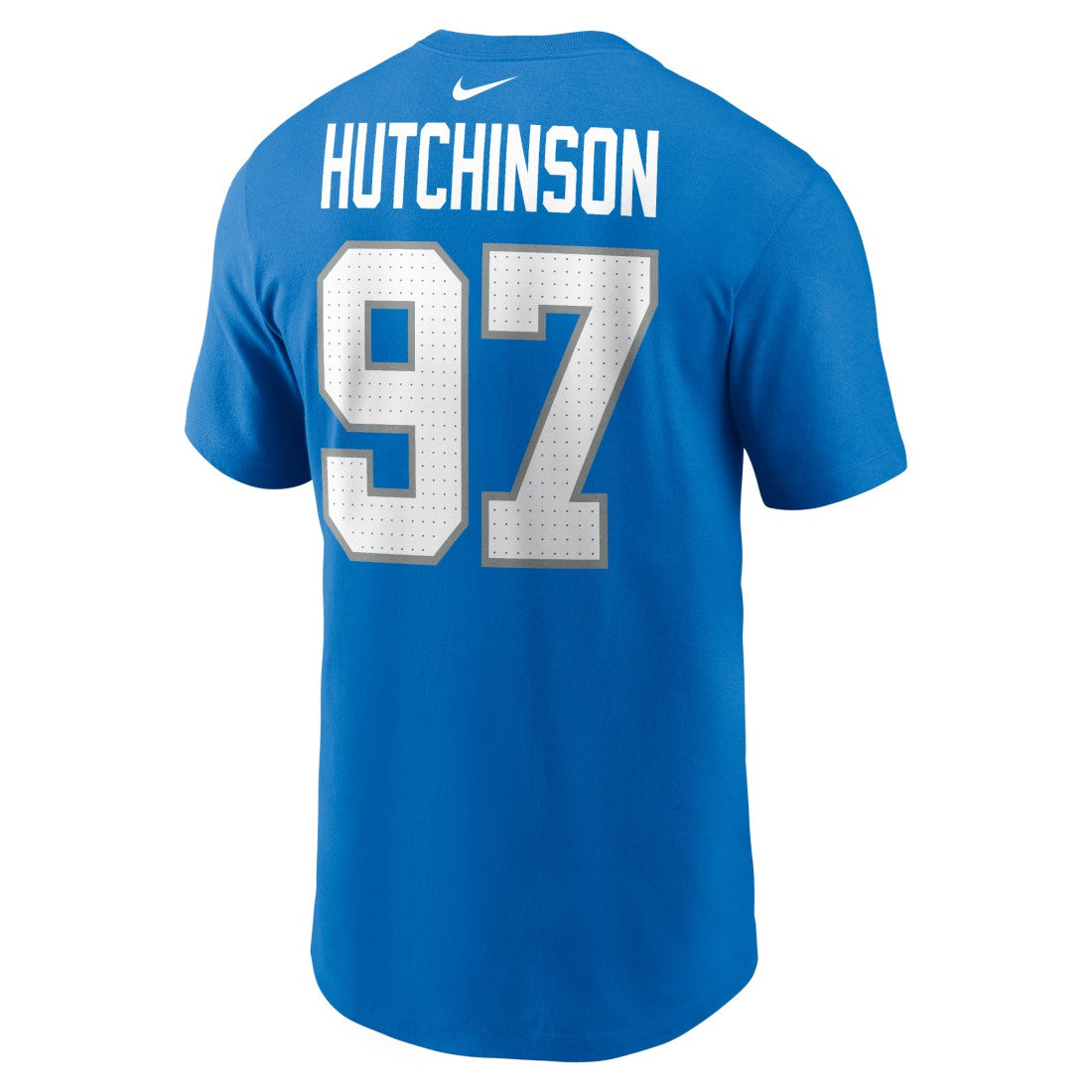 Aidan Hutchinson Detroit Lions Name & Number T-Shirt Blue