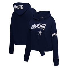 Orlando Magic Pro Standard Women's 2023/24 City Edition Cropped Pullover Hoodie Navy