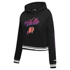 Phoenix Suns Pro Standard Women's 2023/24 City Edition Cropped Pullover Hoodie Black
