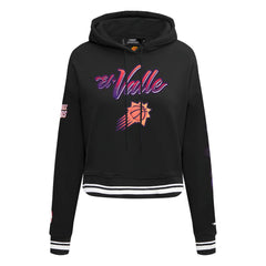 Phoenix Suns Pro Standard Women's 2023/24 City Edition Cropped Pullover Hoodie Black