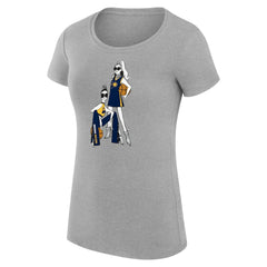 Indiana Pacers G-III 4Her by Carl Banks Women's Super-Slim Fit Lightweight Basketball Girls T-Shirt Heather Gray