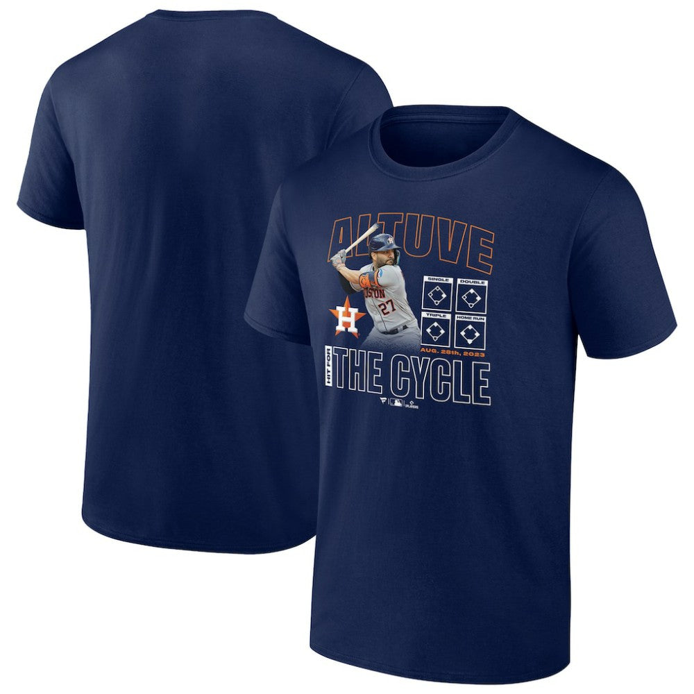 Jose Altuve Houston Astros Cycle T-Shirt – Navy T-shirts