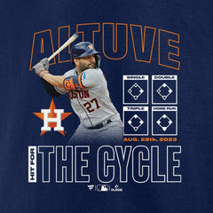 Jose Altuve Houston Astros Cycle T-Shirt – Navy T-shirts