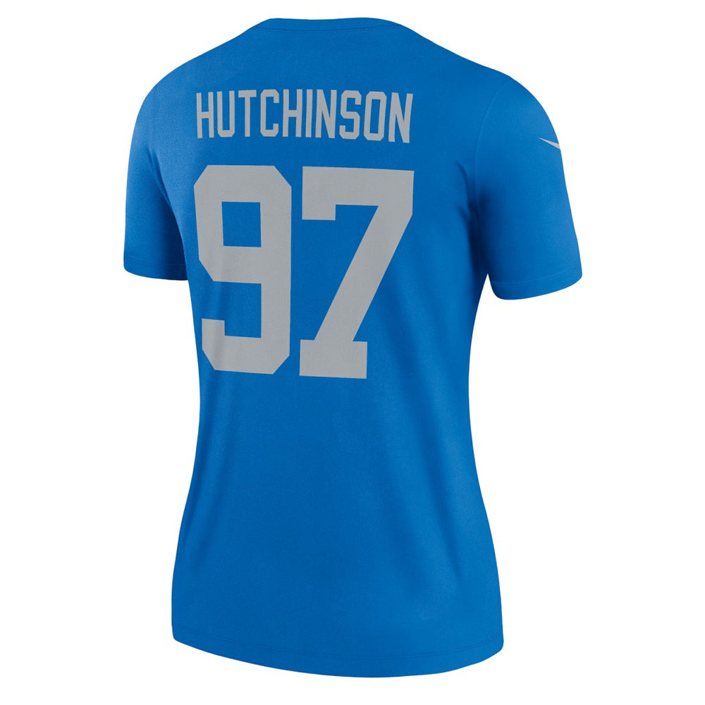 Aidan Hutchinson Detroit Lions Women's Alternate Legend Player Performance Top Blue