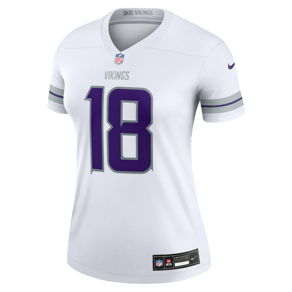 Justin Jefferson Minnesota Vikings Women's Alternate Legend Player Performance Top White