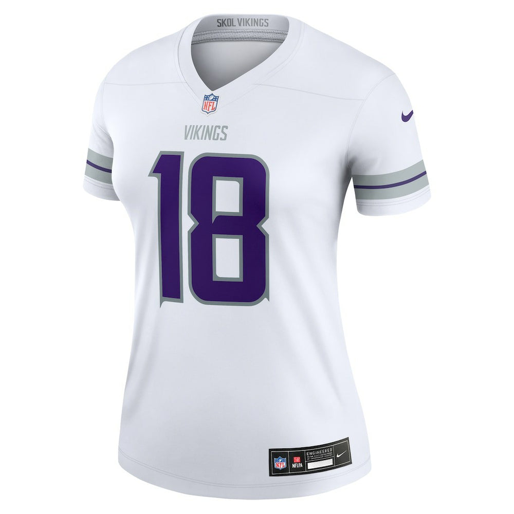Justin Jefferson Minnesota Vikings Women's Alternate Legend Player Performance Top White