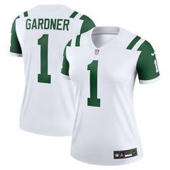 Ahmad Sauce Gardner New York Jets Women's Alternate Legend Player Performance Top Classic Alternate White
