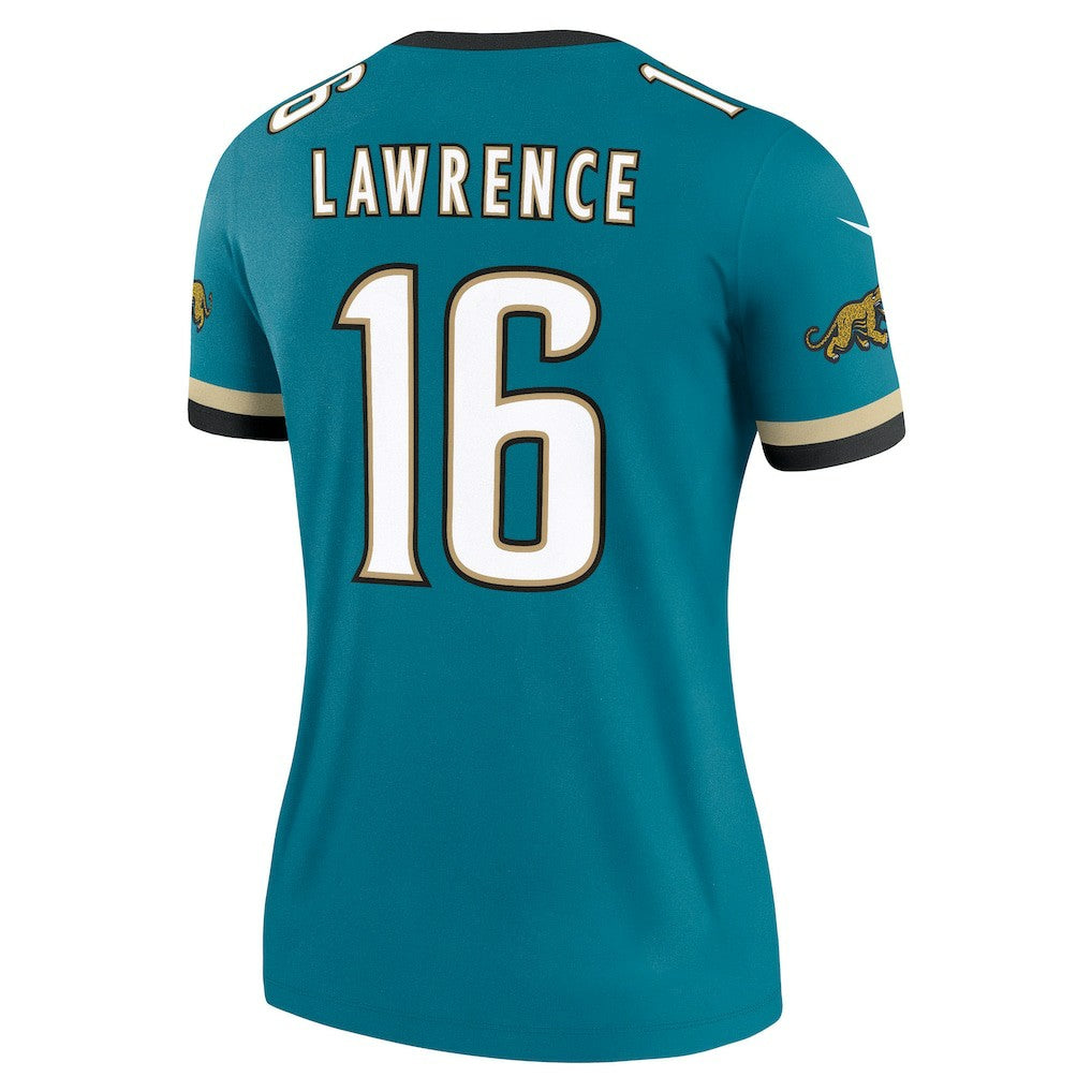 Trevor Lawrence Jacksonville Jaguars Women's Alternate Legend Player Performance Top Prowler Throwback Teal