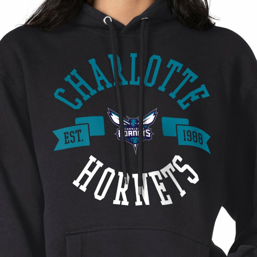 Charlotte Hornets G-III 4Her by Carl Banks Women's City Pullover Hoodie Black
