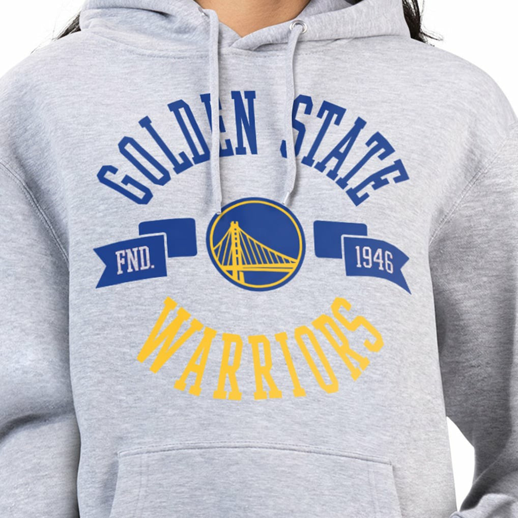 Golden State Warriors G-III 4Her by Carl Banks Women's City Pullover Hoodie Heather Gray