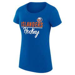 NHL New York Islanders G-III 4Her by Carl Banks Women's Super-Slim Fit Lightweight Team Sport T-Shirt - Royal