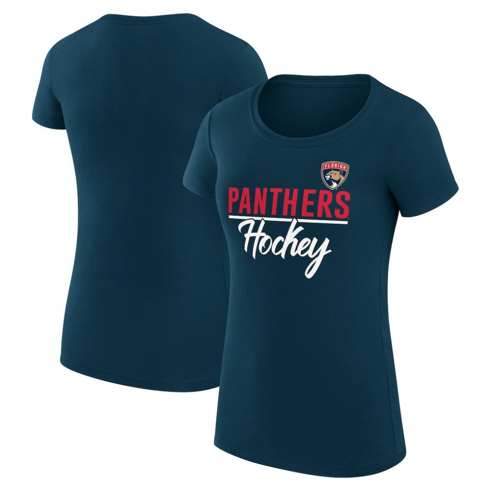 NHL Florida Panthers G-III 4Her by Carl Banks Women's Super-Slim Fit Lightweight Team Sport T-Shirt - Navy