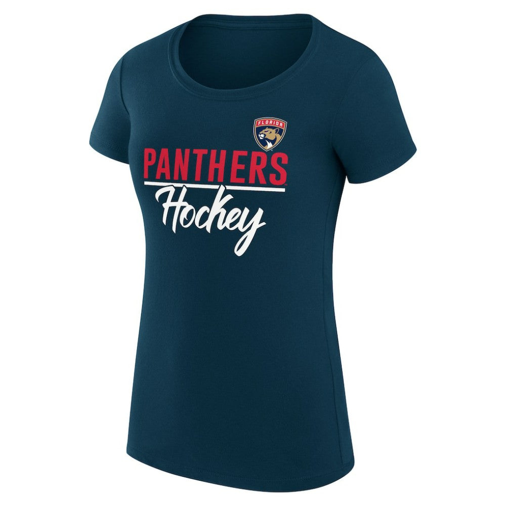 NHL Florida Panthers G-III 4Her by Carl Banks Women's Super-Slim Fit Lightweight Team Sport T-Shirt - Navy