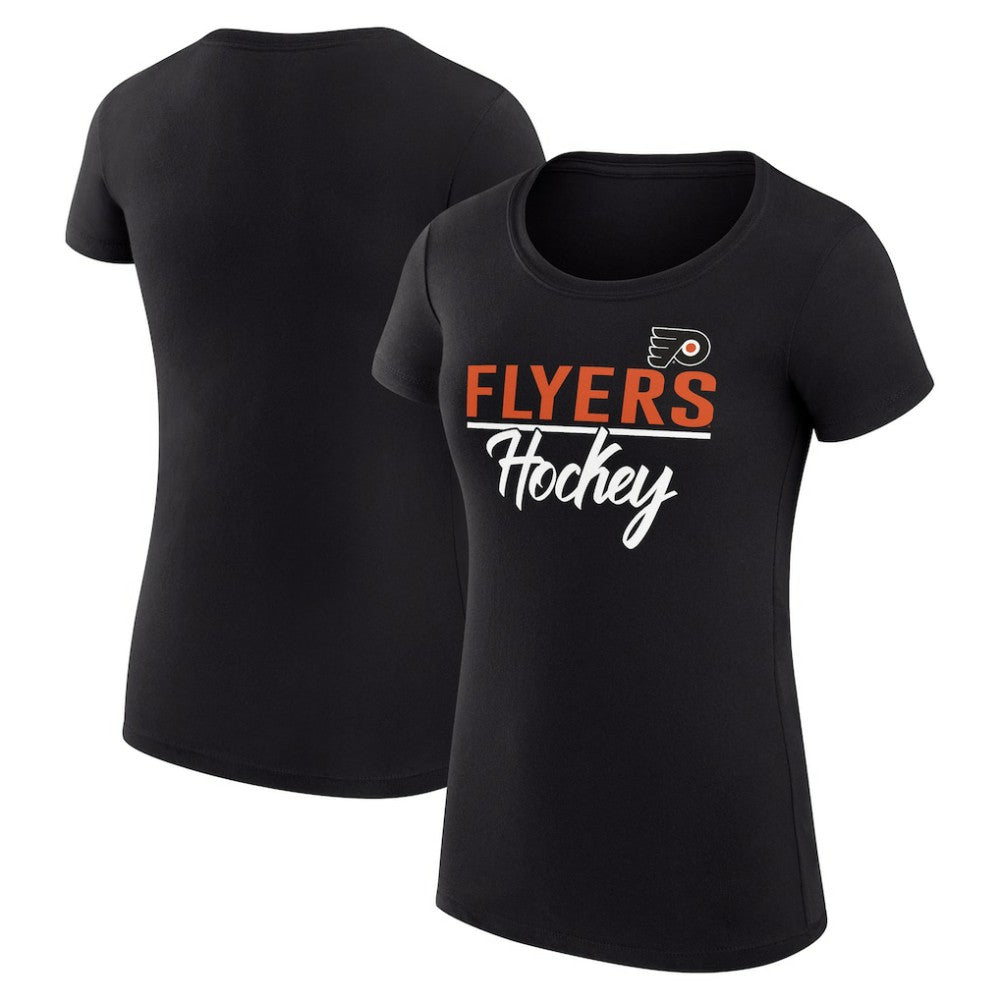 NHL Philadelphia Flyers G-III 4Her by Carl Banks Women's Super-Slim Fit Lightweight Team Sport T-Shirt - Black