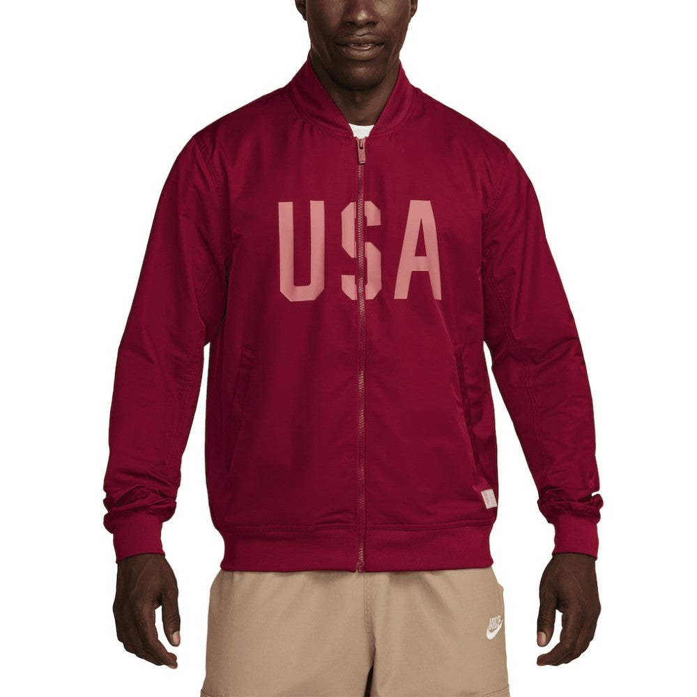 USMNT Woven Bomber Full-Zip Jacket Red sale