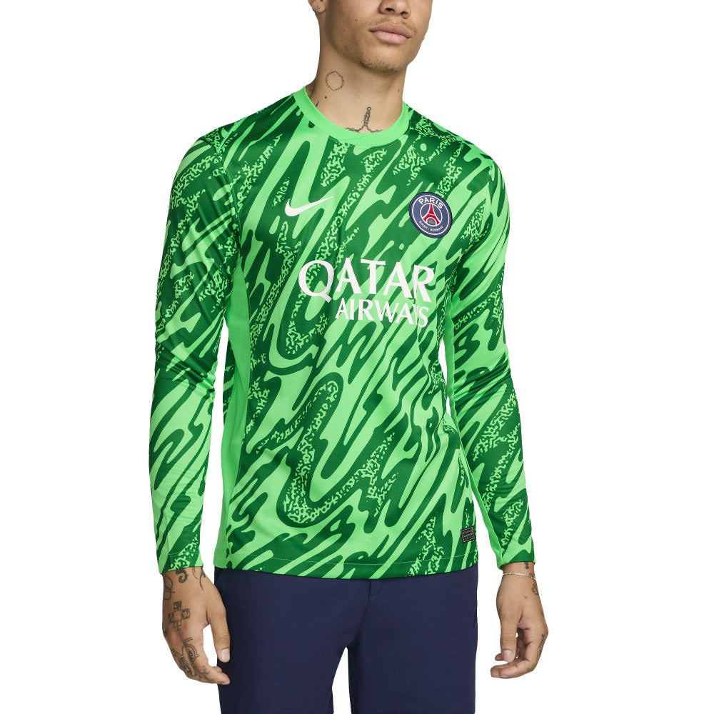Paris Saint-Germain 2024/25 Goalkeeper Replica Stadium Long Sleeve Jersey Green