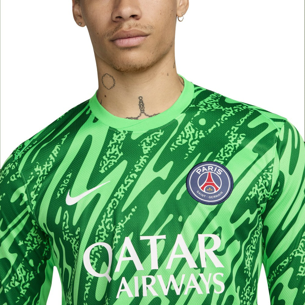 Paris Saint-Germain 2024/25 Goalkeeper Replica Stadium Long Sleeve Jersey Green