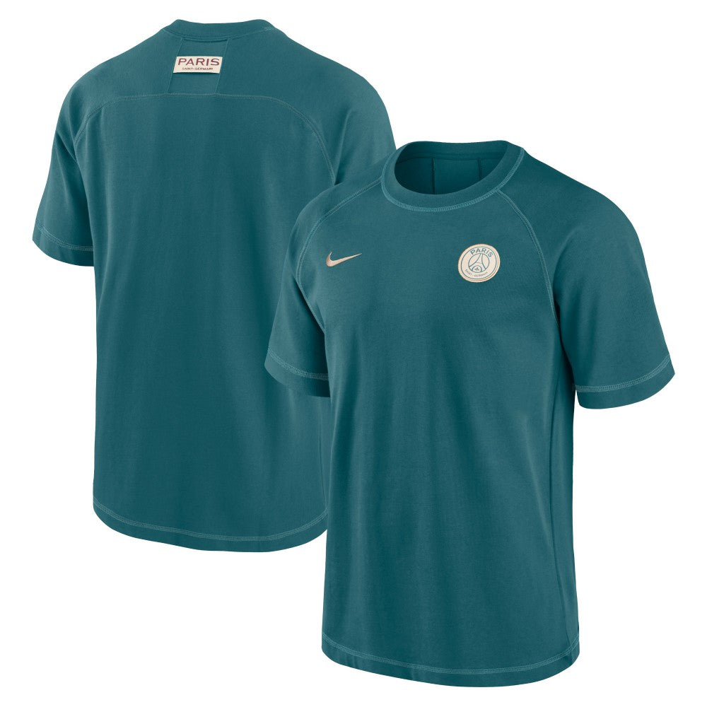 Paris Saint-Germain 2024/25 Loose Fit Travel Top Teal