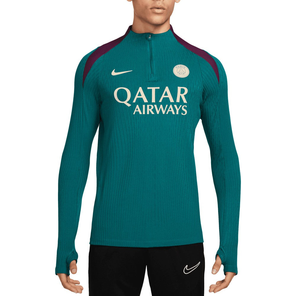 Paris Saint-Germain 2024/25 Advance Strike Drill Performance Quarter-Zip Top Teal