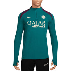 Paris Saint-Germain 2024/25 Advance Strike Drill Performance Quarter-Zip Top Teal