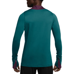 Paris Saint-Germain 2024/25 Strike Drill Performance Quarter-Zip Long Sleeve Top Teal