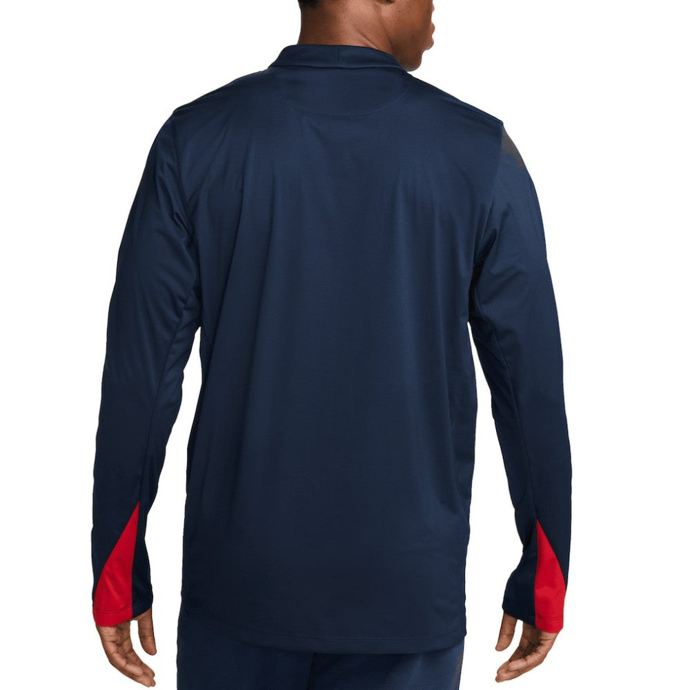 USMNT 2024 Strike Drill Performance Quarter-Zip Pullover Top Navy shop