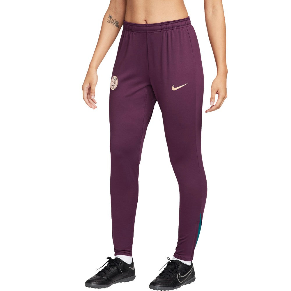 Paris Saint-Germain Women's 2024/25 Strike Performance Pants Burgundy
