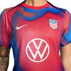 USMNT Women's 2024 Academy Pro Pre-Match Top Red shop