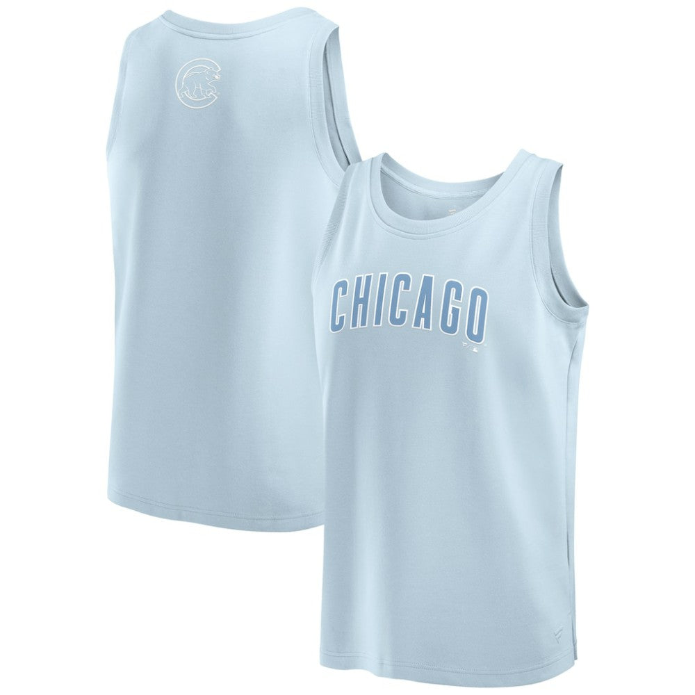 Chicago Cubs Fanatics Elements Tank Top - Light Blue Tanks