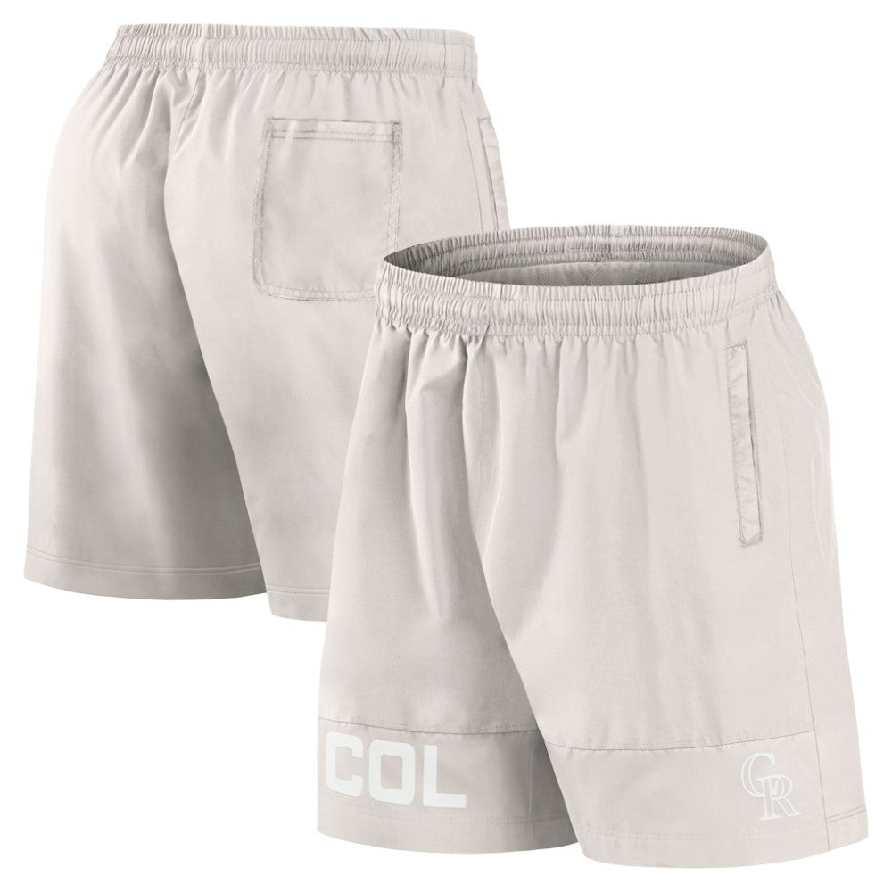 Colorado Rockies Fanatics Elements Swim Shorts - Cream Shorts