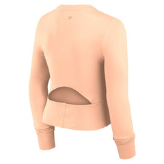 San Francisco Giants Fanatics Women's Studio Fitted Long Sleeve Gym Top  - Pink Tops