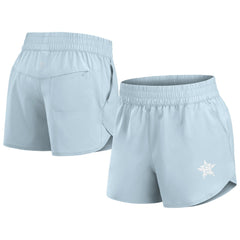Houston Astros Fanatics Women's Studio Woven Vibe Shorts - Light Blue Shorts