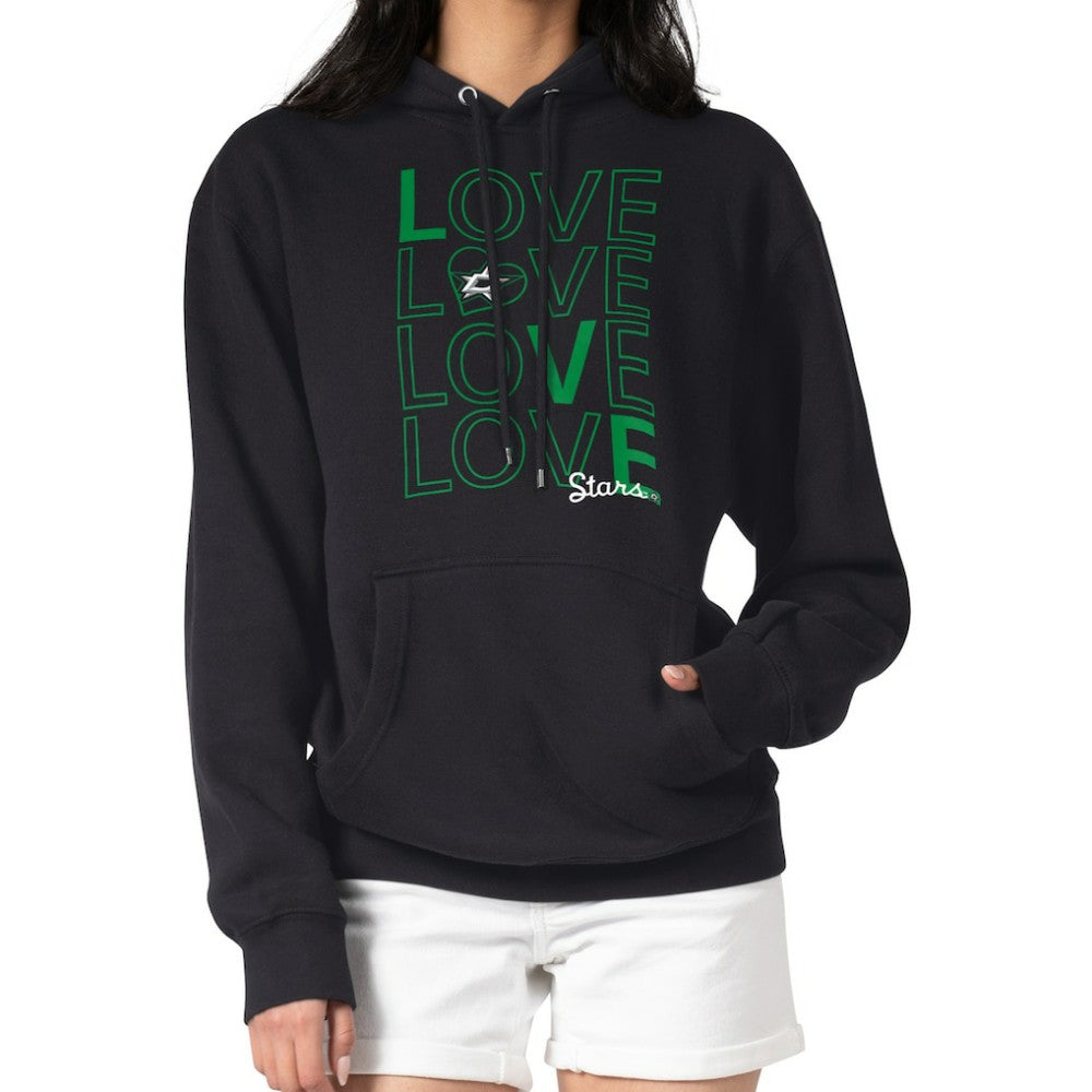 NHL Dallas Stars G-III 4Her by Carl Banks Women's Hockey Love Fleece Pullover Hoodie - Black