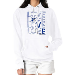 NHL St. Louis Blues G-III 4Her by Carl Banks Women's Hockey Love Fleece Pullover Hoodie - White