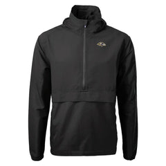 Baltimore Ravens Cutter & Buck Charter Eco Recycled Anorak Half-Zip Jacket Black