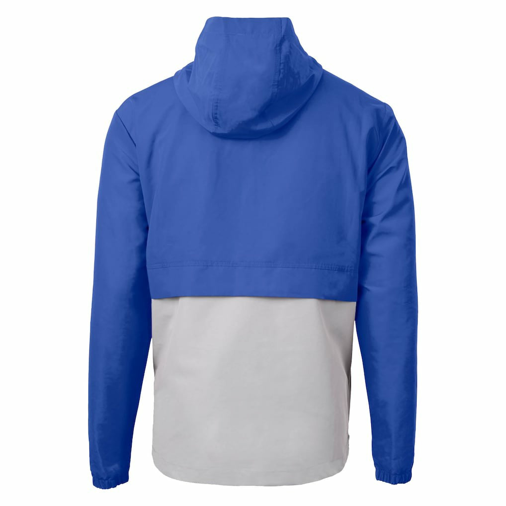 Buffalo Bills Cutter & Buck Charter Eco Recycled Anorak Half-Zip Jacket Blue