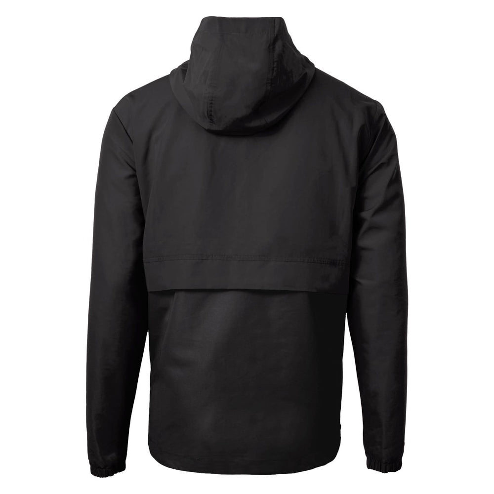 Detroit Lions Cutter & Buck Charter Eco Recycled Anorak Half-Zip Jacket Black