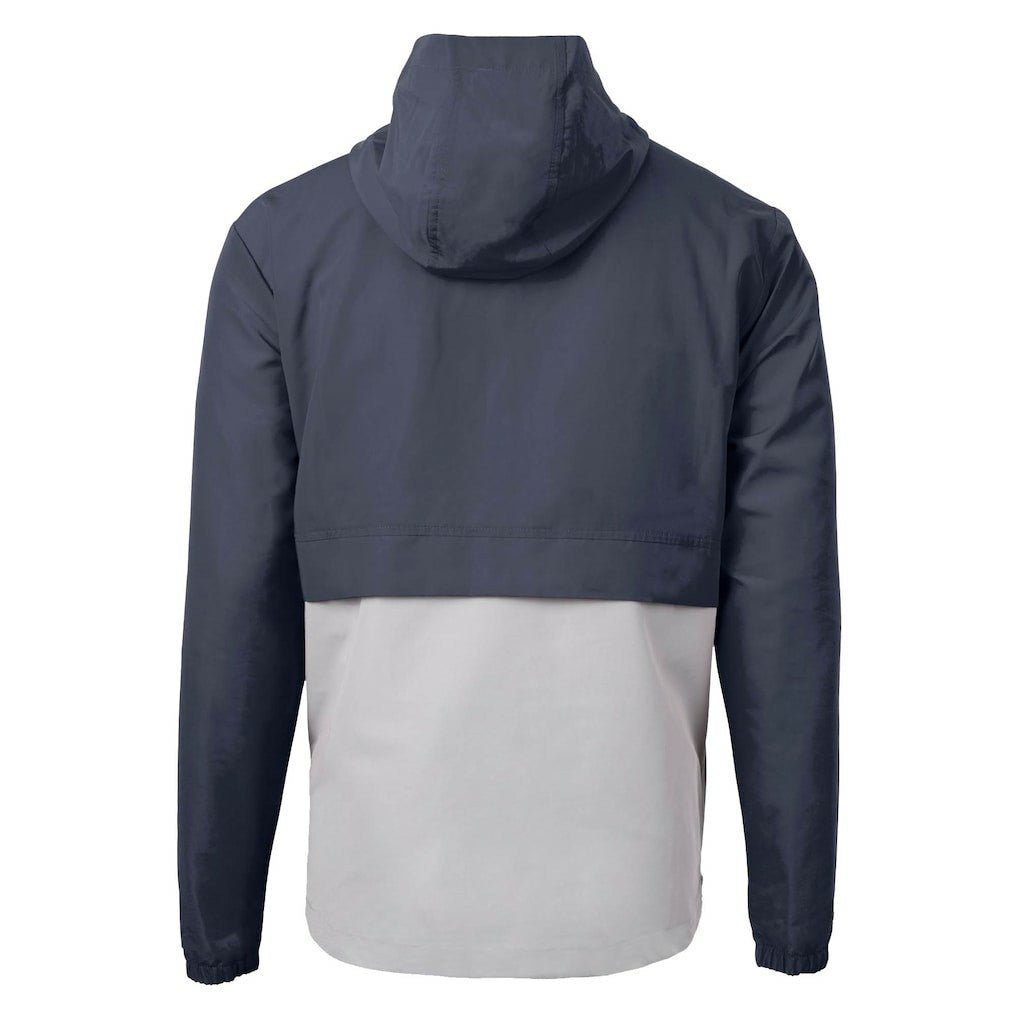 New York Giants Cutter & Buck Charter Eco Recycled Anorak Half-Zip Jacket Blue