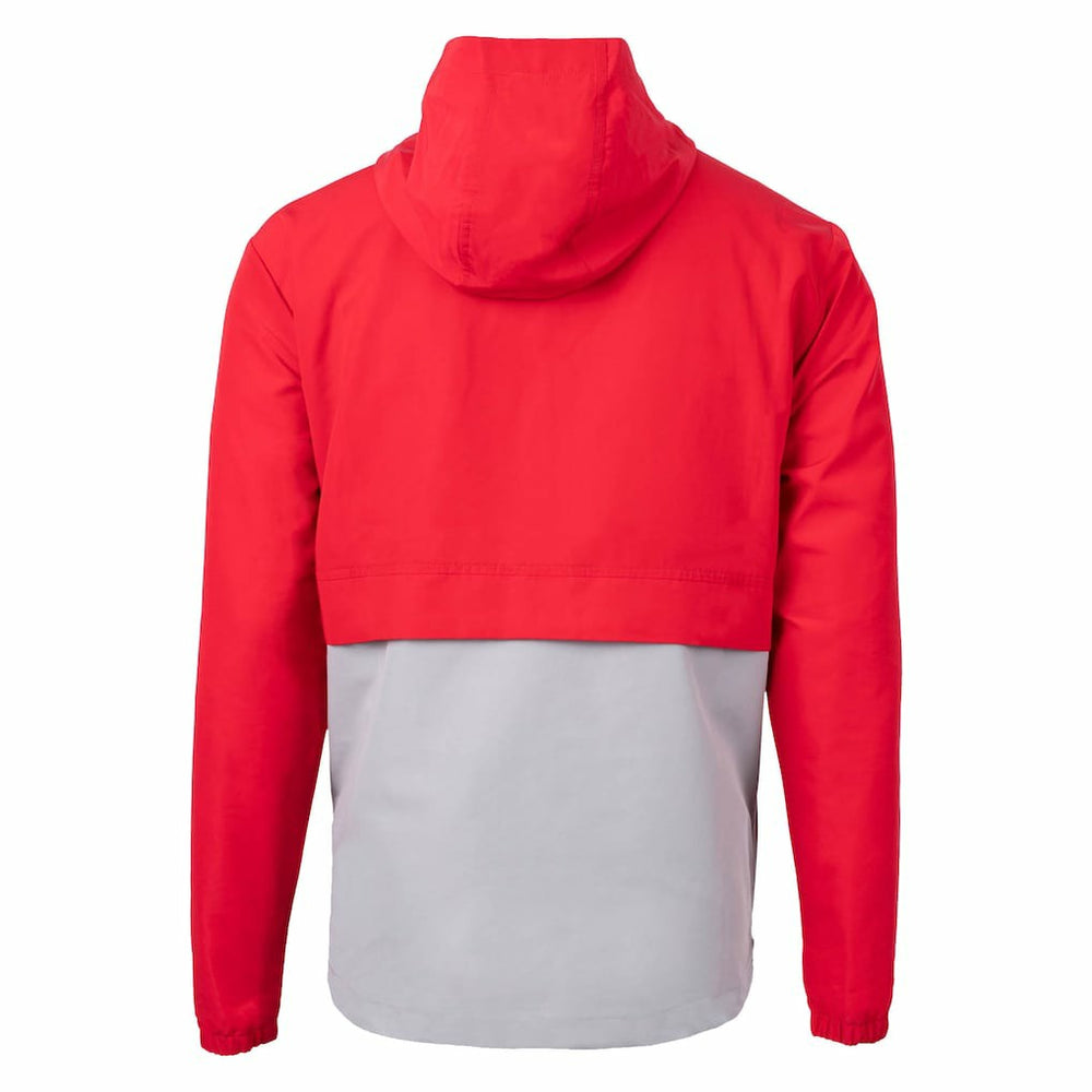 San Francisco 49ers Cutter & Buck Charter Eco Recycled Anorak Half-Zip Jacket Red