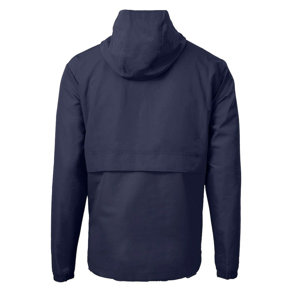 Seattle Seahawks Cutter & Buck Charter Eco Recycled Anorak Half-Zip Jacket Navy