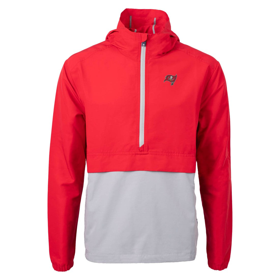 Tampa Bay Buccaneers Cutter & Buck Charter Eco Recycled Anorak Half-Zip Jacket Red