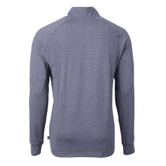 Minnesota Vikings Cutter & Buck Adapt Eco Knit Quarter-Zip Pullover Top Heather Navy