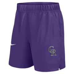 Colorado Rockies Nike Woven Victory Dri-FIT Shorts - Purple Shorts