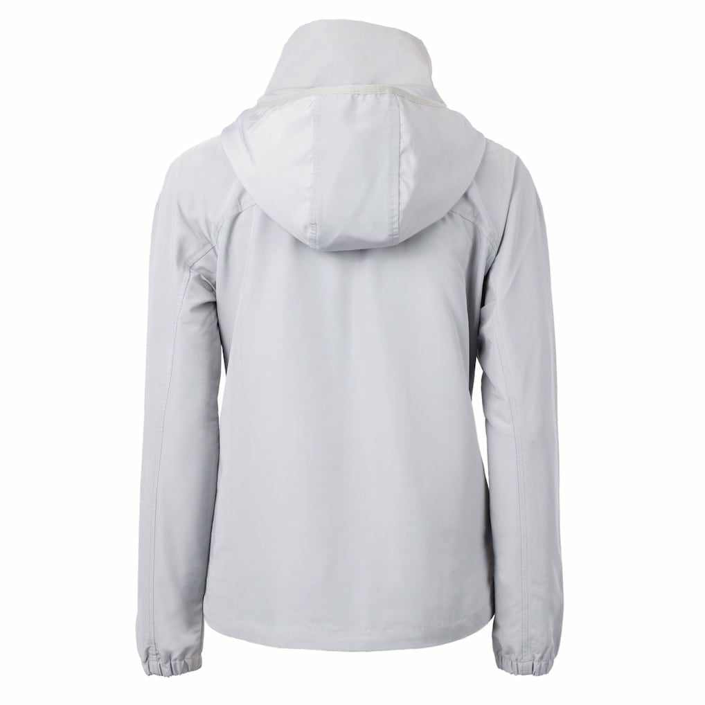 Kansas City Chiefs Cutter & Buck Women's Charter Eco Recycled Full-Zip Jacket Gray